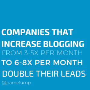 double leads with consistent blogging