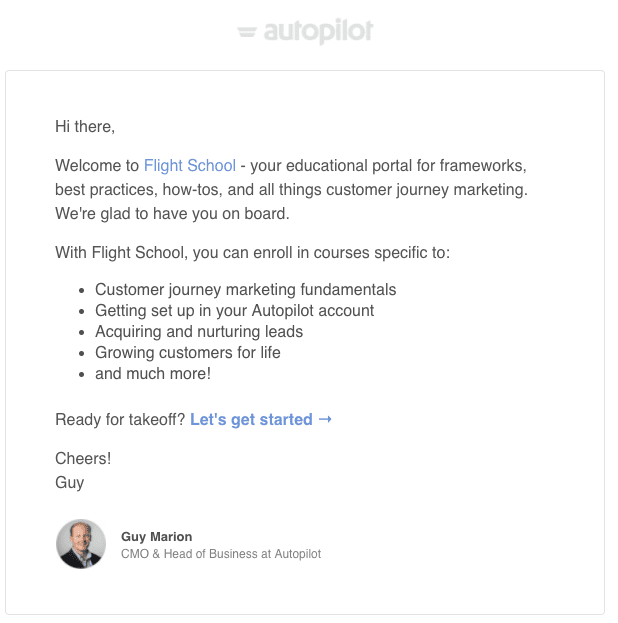 autopliot email ex